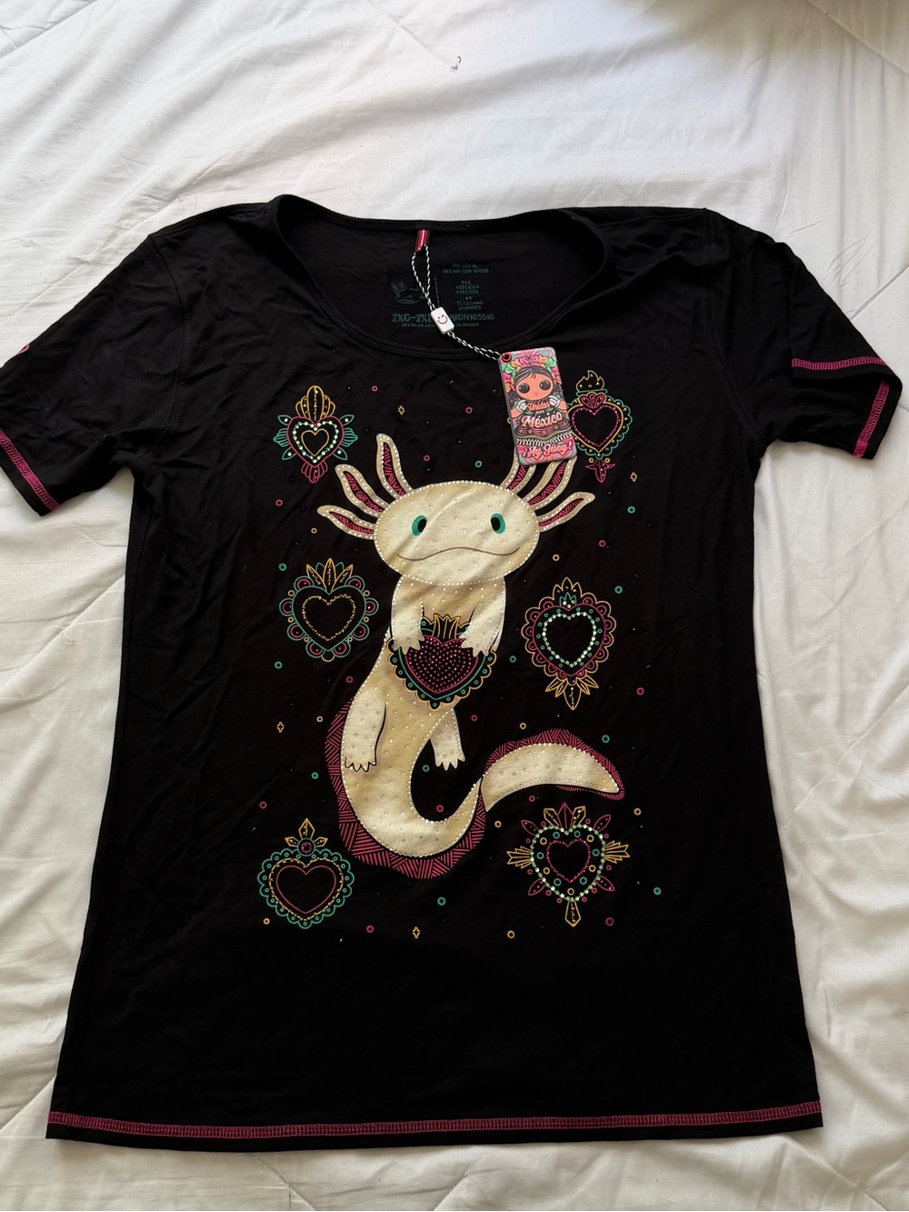 Bedazzled Axolotl Shirt